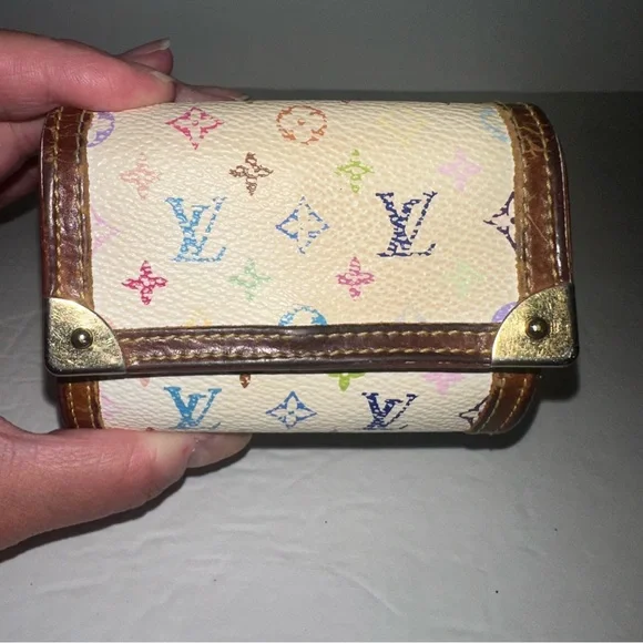 Louis Vuitton Murakami White Monogram Multicolor Porte Monnaie CardHolder MI1015 - Picture 13 of 17
